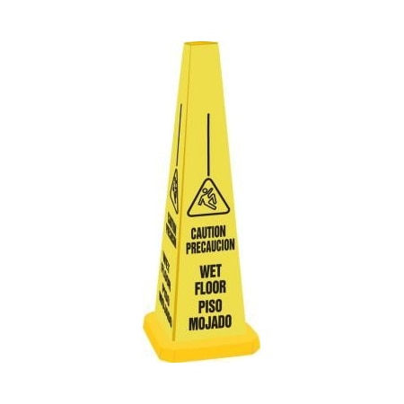 Accuform QUADWARNING SAFETY CONES 35 in H PFC361 PFC361